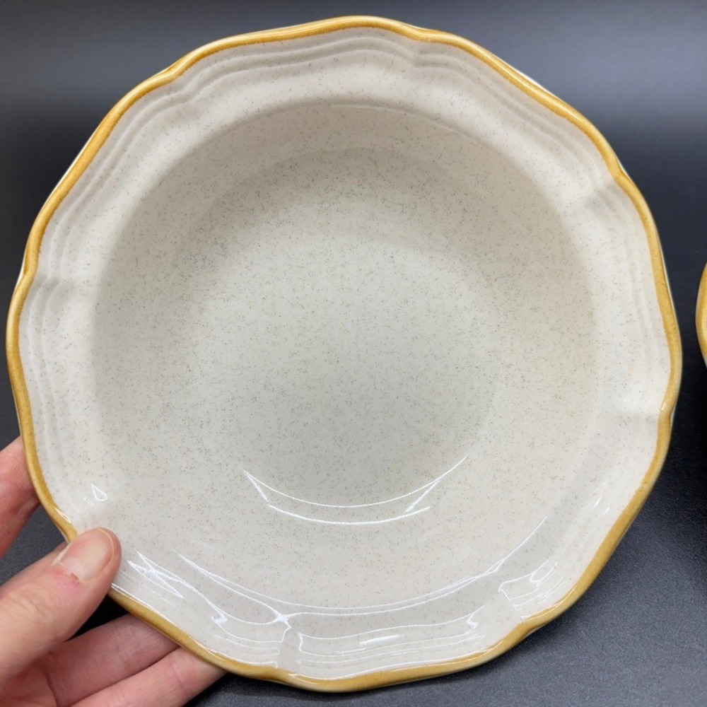 Vintage 70s Mikasa Garden Club Flowerfest 7in Soup Cereal Bowls EC452 Set of‎ 2